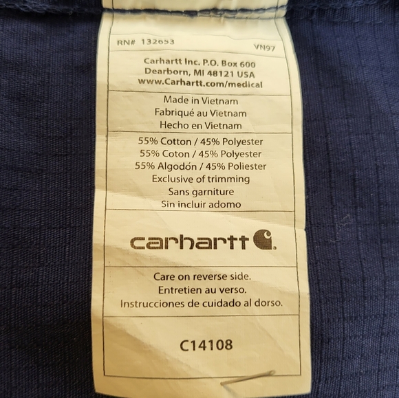 Carhartt Ripstop Colorblock Utility Scrub size Large - Picture 7 of 7